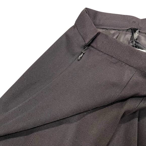 En Francais By Huey Waltzman Black Midi Skirt With Slit 4 Petite - Picture 8 of 8